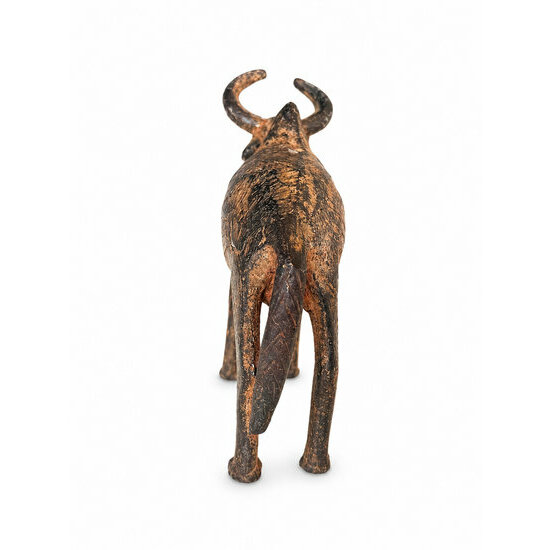 Bronze Zebu for a Cattle Figurine Collection
