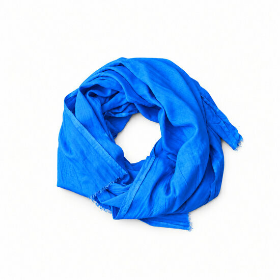 Light Blue Cotton Scarf – For Men and Women