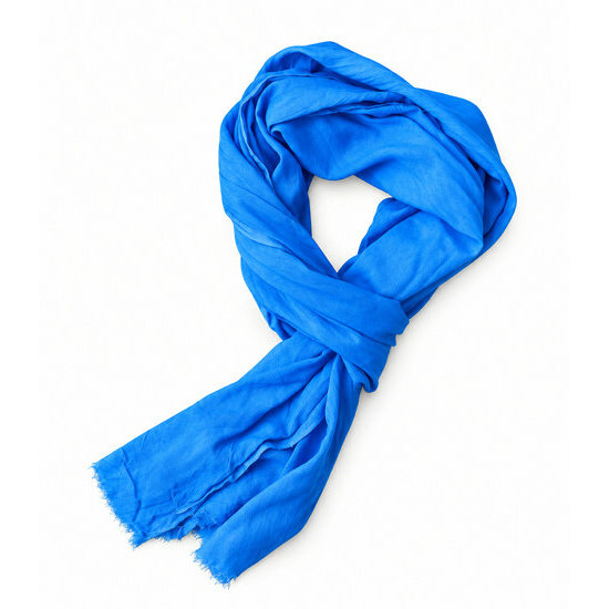Light Blue Cotton Scarf – For Men and Women
