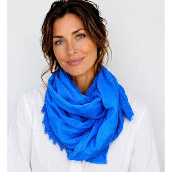 Light Blue Cotton Scarf – For Men and Women