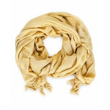 Sand Cheche Scarf in 100% Cotton, 200 � 90 cm � Handwoven with Fringes