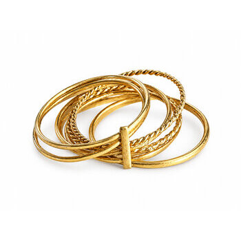 Seven-Band Brass Ring � Spread Bands and Connecting Bar