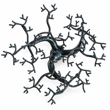 Decorative Metal Baobab � Overhead View of the Handcrafted Branches