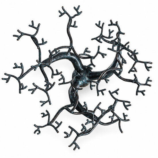 Decorative Metal Baobab � Overhead View of the Handcrafted Branches