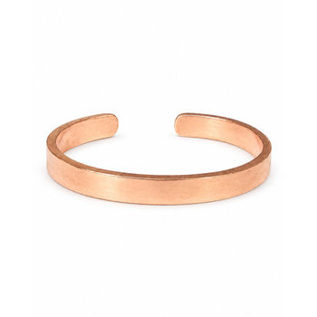 Handmade Solid Copper Cuff Bracelet – Sizes S and M/L Hand-Shaped Copper Bracelet – 8 mm Wide Band