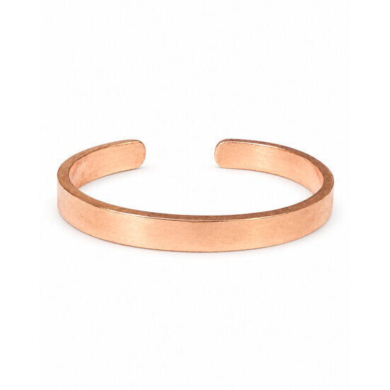 Handmade Solid Copper Cuff Bracelet – Sizes S and M/L Hand-Shaped Copper Bracelet – 8 mm Wide Band