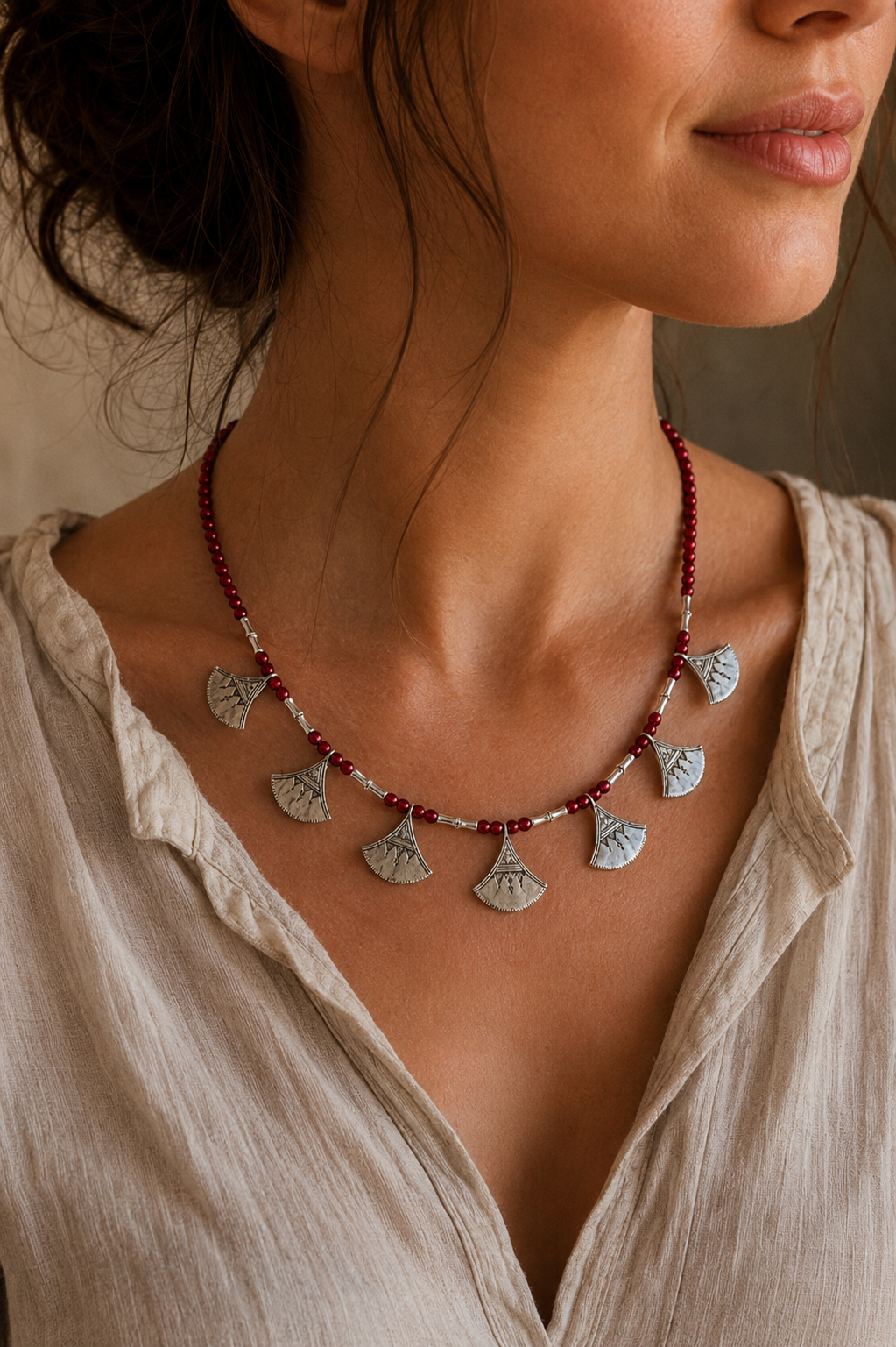Tuareg silver jewelry and handmade ethnic decor